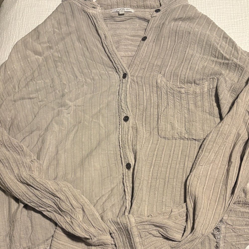 Beyond the sea button down